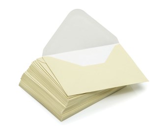 Koperty ślubne ozdobne C6, Perłowe Beżowe, 120gsm, 50 sztuk