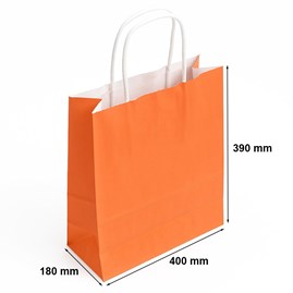 Torebka Papierowa Pomarańczowa
