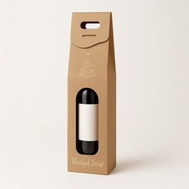 Karton Świąteczny karbowany na wino 85x85x330mm