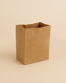 Torba papierowa KLOCKOWA 250x150x300 / BRĄZOWA