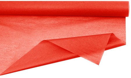 Bibuła ozdobna na rolce 75cm x 50m CZERWONA