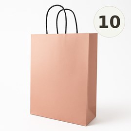 torebka papierowa miedziana 180x80x225 mm 10 sztuk