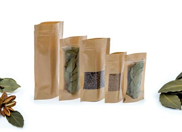 Doypack Papierowy + PE 750ml Małe okno -100 sztuk