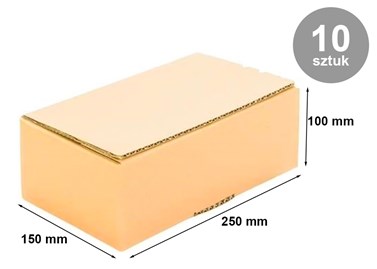 Pakiet - Karton Wykr. 250x150x100mm(zew) B380 - 10