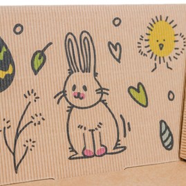 Tacka wielkanocna Kosz prezentowy JAJA 305x260x130mm