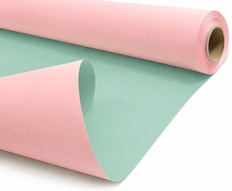 Papier kraft DUO pastel różowy miętowy rolka 79 cm 40 m