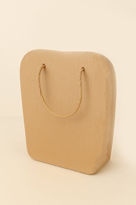 Torba z tektury karbowanej 160x60x250mm, sznurek papierowy