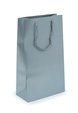Torby prezentowe - srebrna i niebieska