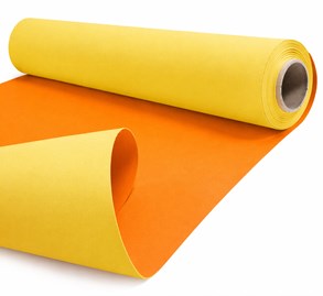 Papier kraft DUO żółty pomarańczowy rolka 79 cm 40 m