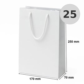 torba laminowana biała 170x70x250 mm 25 sztuk