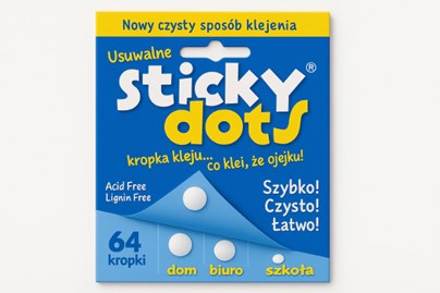 Usuwalne kropki kleju sticky dots 64szt.