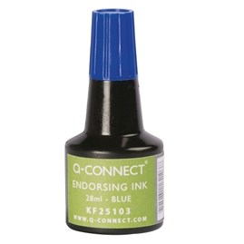 Pakiet - Tusz do pieczątek Q-CONNECT 28ml Niebiesk