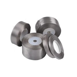 Wstążka satynowa 6mm srebrna 32m WS8140