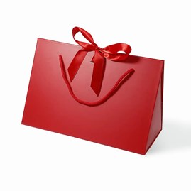 Torba Czerwona + wstążka 305x152x190mm (zew) L