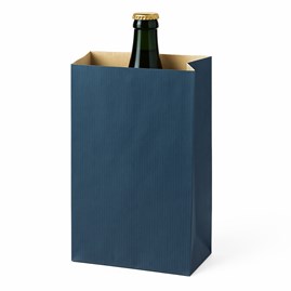 Torebka fałdowa KRAFT BLUE 120x200+45mm