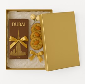 Pudełko Laminowane 250x180x70mm Złote