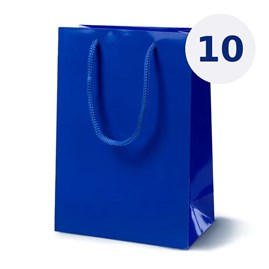Torba Papierowa Laminowana Granatowa 170×70×210 mm 10 sztuk