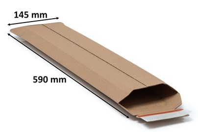 Koperta kartonowa na tablice rejestracyjne 145x590mm