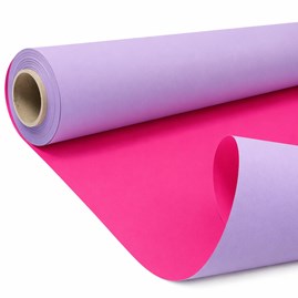 Papier kraft DUO lawenda fuksja rolka 79 cm 40 m
