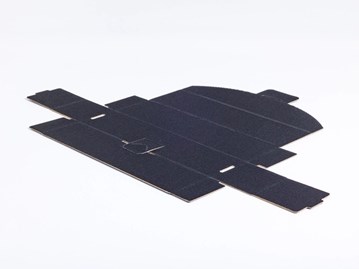 karton na wino, karton ozdobny, opakowanie 4W, pudełko na butelkę, czarny karton