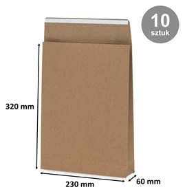 Brązowa koperta kartonowa