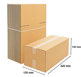 Pakiet - Karton Klapowy 320x130x130mm - 50szt