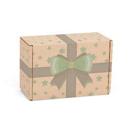 Karton Wykrojnikowy 243x170x75mm Urodziny Zielony