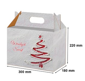 świąteczne pudełko na prezenty