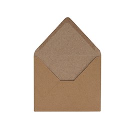 ozdobna brązowa koperta kwadratowa