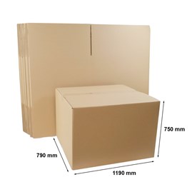 Kartony klapowe paletowe 1190x790x750mm, 10 sztuk