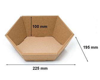 Tacka karbowana sześciokątna 195x225mm