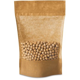 Doypack ECO Kraft 2000 ml z dużym okienkiem i zamknięciem ZIP
