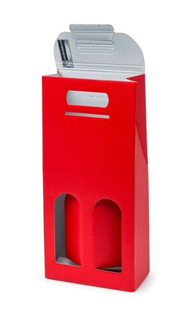 Pudełko K-872 na wino podwójne Czerwone