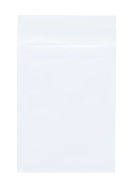 Biała, papierowa koperta z wypełnieniem bąbelkowym o wymiarach 120x175 i formacie A11 z paskiem samoprzylepnym