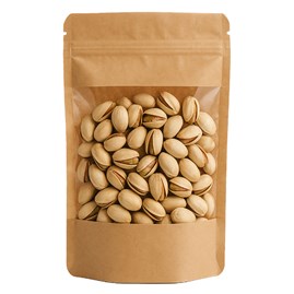 Doypack LIGHT KRAFT 500ml Duże Okno - 25 szt.