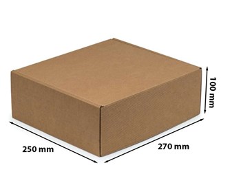 Pudełko karbowane 270x250x100mm Fefco 427