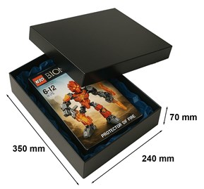 czarne pudełko laminowane