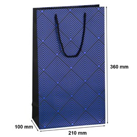 Torebki Na Wino Niebieskie