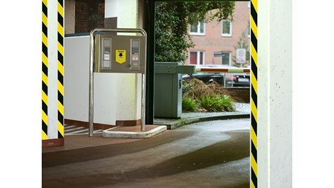 Taśma Ostrzegawcza Samoprzylepna Żółto-Czarna