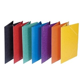 Teczka z gumką preszpan wosk. A4 Niebieska 10szt.