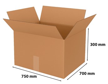 Pudełko klapowe 750x700x300 mm C500 BIG – 10 kartonów