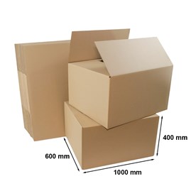 Paleta (120szt) Kartonów klapowych 1000x600x400mm Biznes.XXL