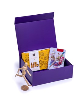 Pudełko Magnetyczne Ciemny Fiolet 330x255x115mm (zew) A4 Na Prezent
