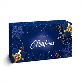 Karton świąteczny na 2 wina MERRYCHRISTMAS 360x192x93mm