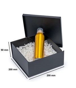 Pudełko Składane Z Wiekiem Czarne 200x200x90 Pudełko Na Prezent