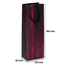 Torebka na wino 125x85x360mm K-421 FRB