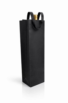 Torba na wino 1 butelka 95x91x385mm CZARNA