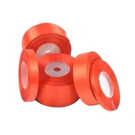 Wstążka satynowa  6mm czerwona 32m WS8031