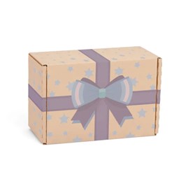 Karton Wykrojnikowy 243x170x75mm Urodziny Niebieski