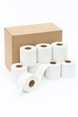 Pakiet etykiet termicznych 100x150 mm – 12 rolek po 500 sztuk